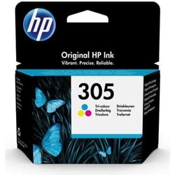 Cartouche d'encre  305 authentique tricolore (3YM60AE) pour  DeskJet 2300/2710/2720/Plus4100,  Envy 6000/Pro 6400
