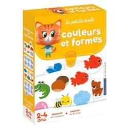 Couleurs et formes 6 jeux progressifs 2-4 ans - la petite école - jeu éducatif - NATHAN