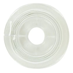 MégaCréa DIY - Fil élastique gainé blanc 1 mm x 5 m