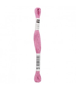 Fil à broder mouliné Uni - Rico Design 071 Rose