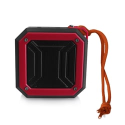Mini Enceinte Bluetooth Avec Lanière: Autonomie 7H Charge 4H Puissance 3W Bluetooth 5.0 Rouge YONIS
