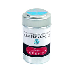 6 cartouches d'encre - Bleu pervenche - Pour stylos plume et roller - Herbin