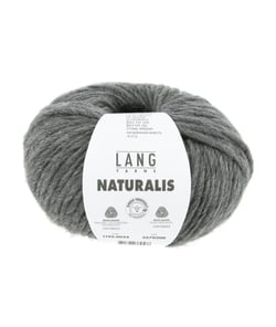 Pelote de laine Mérinos à tricoter Naturalis - Lang Yarns 24 anthracite