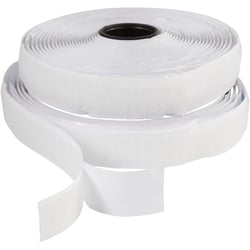 Bande Velcro , autocollant, L : 20 mm, blanc, 5 m/ 1 rouleau