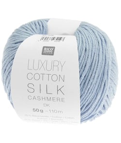 Fil exceptionnel Luxury Cotton Silk Cashmere dk - Rico Design 08 Bleu pigeon