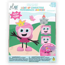 Personnage et 2 cubes lumineux Glo Pals
