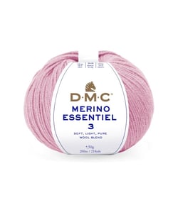 Pelote de laine Merino Essentiel 3 - DMC - Certifié Oeko-Tex 983 Rose