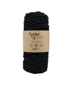 Corde de Coton Recyclé Macramé Anchor Crafty - 250gr - Anchor 120 Noir