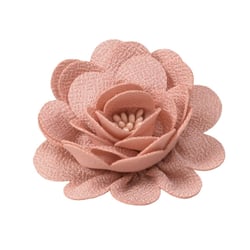Broche fleur 8,5cm rose