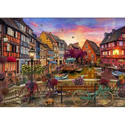 Puzzle canal de colmar 3000 pieces - collection ville de france - educa 19051