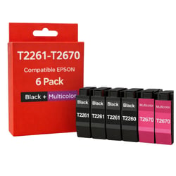 Pack de Cartouches Compatibles EPSON T2261-T2670 pour Imprimantes WorkForce WF-100W, WF-110W
