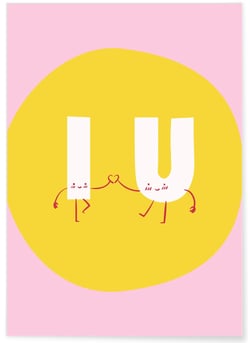 Affiche I & U Forever | A3 : 29,7x42cm