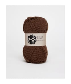Pelote de laine à tricoter PINGO YARN 3 - Pingouin Marron (CHOCOLAT)