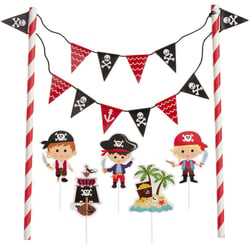 Cake Toppers en Papier - Pirate