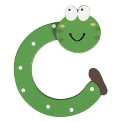 Lettre en bois - enfants FSC Mix Credit, 4,5x5,5cm, C