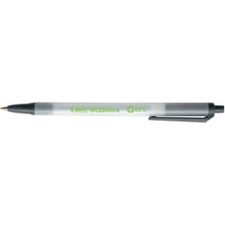 Stylo à bille - Noir - BIC - Rétractable - Plastique recyclé - Ecolutions