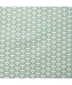 Tissu coton Saijo de 150 cm de largeur Azur Vert vendu par 50 cm