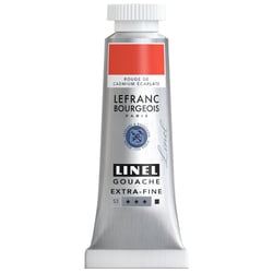 Gouache - Extra-fine - Rouge cadmium écarlate - 418 - Lefranc Bourgeois - Linel - 14ml