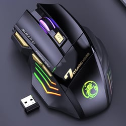 Souris Gaming Sans Fil Rechargeable 7 Boutons RGB Silencieuse Haute Précision