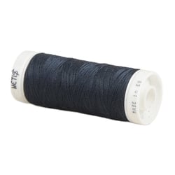 Bobine fil polyester 200m Oeko Tex fabriqué en Europe bleu marine nuit
