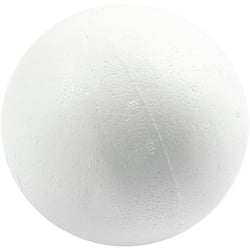 Boules en polystyrène, d 12 cm, blanc, 25 pièces/ 1 sac