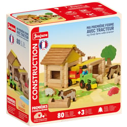 Ma première ferme avec tracteur 80 pièces - Jeujura