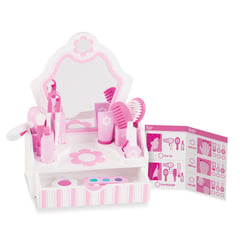Coiffeuse en bois avec accessoires - Melissa & Doug