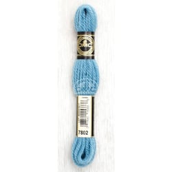 Fil de laine - DMC - Laine Colbert - 100% laine - Bleu gauloise - 7802 - Canevas