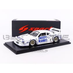 Voiture Miniature de Collection - SPARK 1/43 - BMW M1 Gr.5 - Kyalami 1982 - Blanc / Bleu - S6419