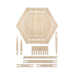 Kit Cadre tiss.bois Rayon, FSC Mix Cred, nature, 12,3 - 20cm, 11 pièces, 3pce.