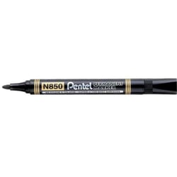 Lot de 12 marqueurs permanents - PENTEL - N850 - Pointe ogive 1,5 mm - Noir