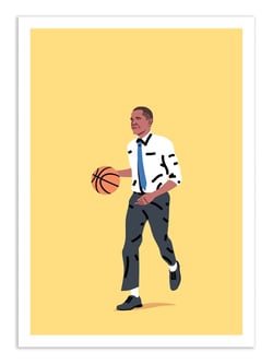 Affiche 50 x 70 cm -  Ballin Barack - Elad Shagrir