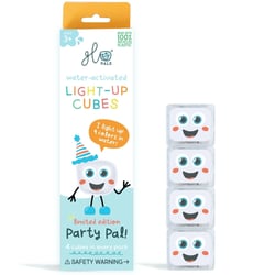 5 cubes lumineux Party Pal blanc Glo Pals