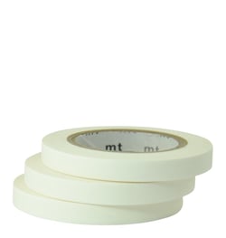 Masking tape - 3 rouleaux fins - Blanc mat (6 mm) - 7 m x 6mm