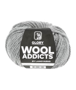 Pelote de Laine Vierge à tricoter GLORY - Wool Addicts 0003 Gris