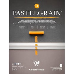 Bloc - Pour pastel - Grain intense - 30x40cm - 360g - Teintes grises - Clairefontaine - Pastelgrain n°1
