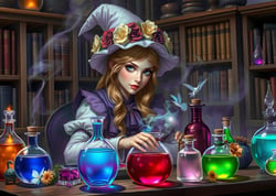 Puzzle 300 pièces - La Fée des Potions - Bluebird Puzzle