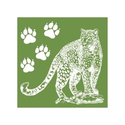 MégaCréa DIY - Pochoir à sérigraphie silkscreen Animaux 15 cm
