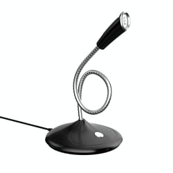 Microphone USB Ajustable Avec Carte Son Intégrée Pour Diffusion et Jeux Noir YONIS