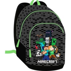 Sac à dos Mybagstory - Noir/Gris - Minecraft - 2 compartiments