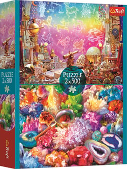 Puzzle 500 pièces - 2 Puzzles - Cosmos Et Cristaux - Trefl