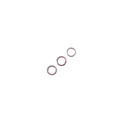 Anneau fendu, 7 mm ø, or rose, 10 pces