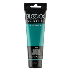 Peinture acrylique - Vert émeraude - 620 - BLOCKX Artist - Qualité beaux-arts - Tube 120ml