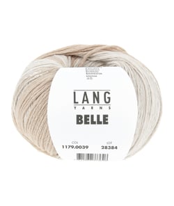 Pelote de Coton à tricoter et crocheter BELLE - Lang Yarns 39 Marron