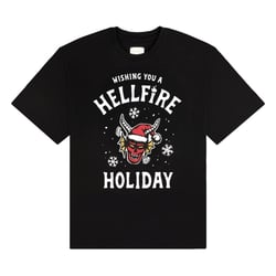 Stranger Things - T-Shirt Wishing You A Hellfire Holiday - Taille M - Brands In
