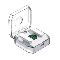 Ecouteurs Bluetooth Blancs Qualité HIFI Affichage Digital Contrôle Tactile Blanc YONIS