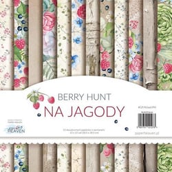 12 papiers scrapbooking 30 x 30 cm Heaven BERRY HUNT