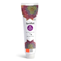 Encre orange pour tissu pour impression au bloc - Speedball