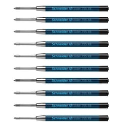 Lot 10 recharges pour stylo bille - Noir - Pointe extra-large - Slider 755 XB - Schneider