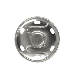 4 boutons pressions à coudre 16mm argent